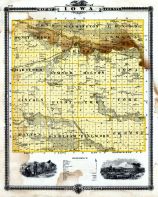 Iowa County, Iowa 1875 State Atlas
